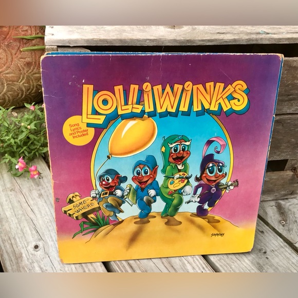 VINTAGE Childrens Vinyl Record Lolliwinks Music Song Chipmunk Sounding Voices - Picture 1 of 8
